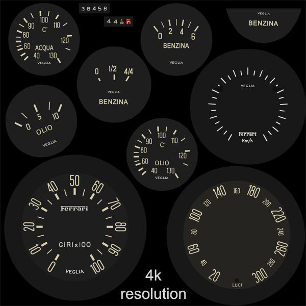 Ferrari 250 GTO - 330 GTO - 4561SA - No Engine 3D model_60