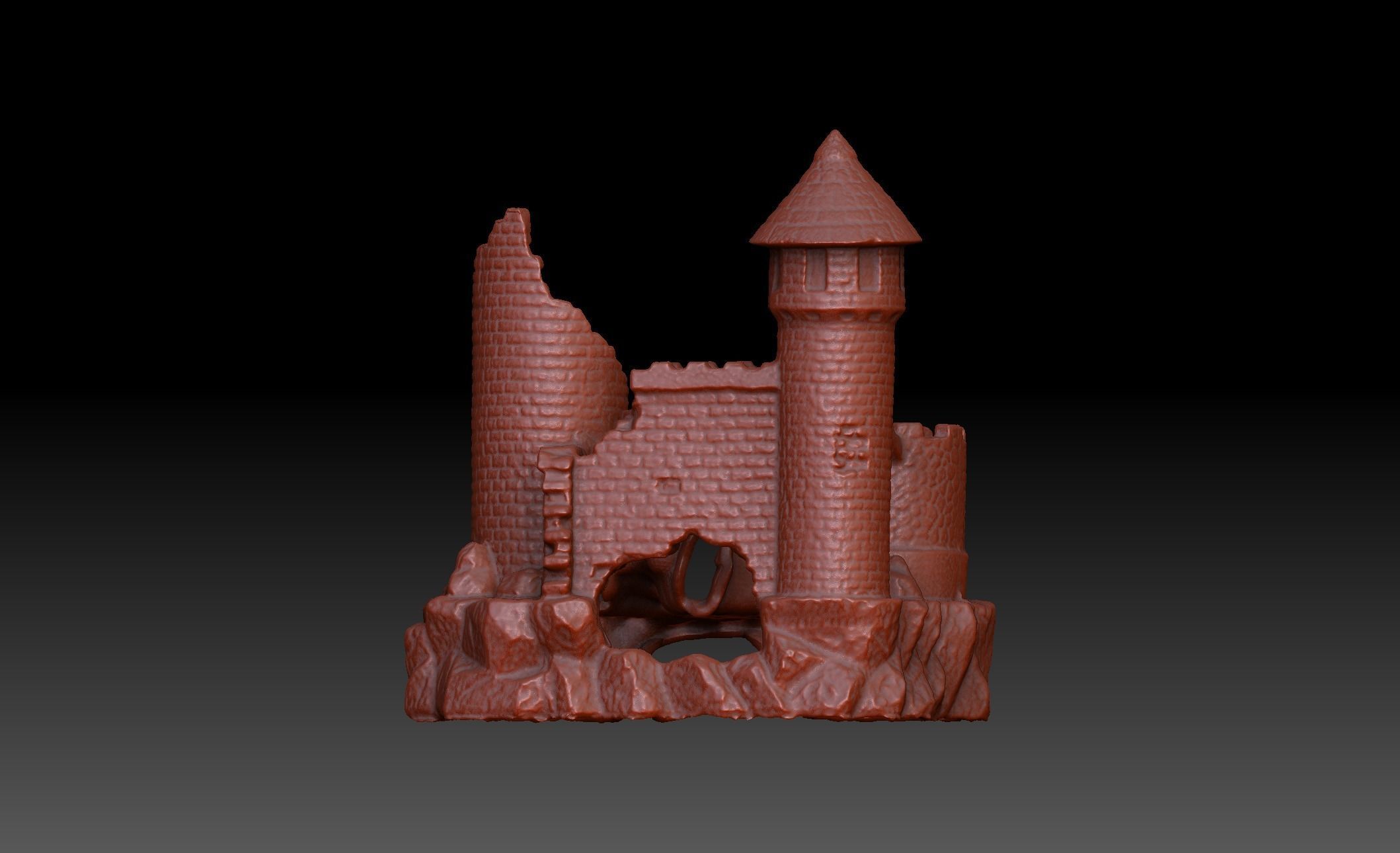 Fish Castle 3D model_10