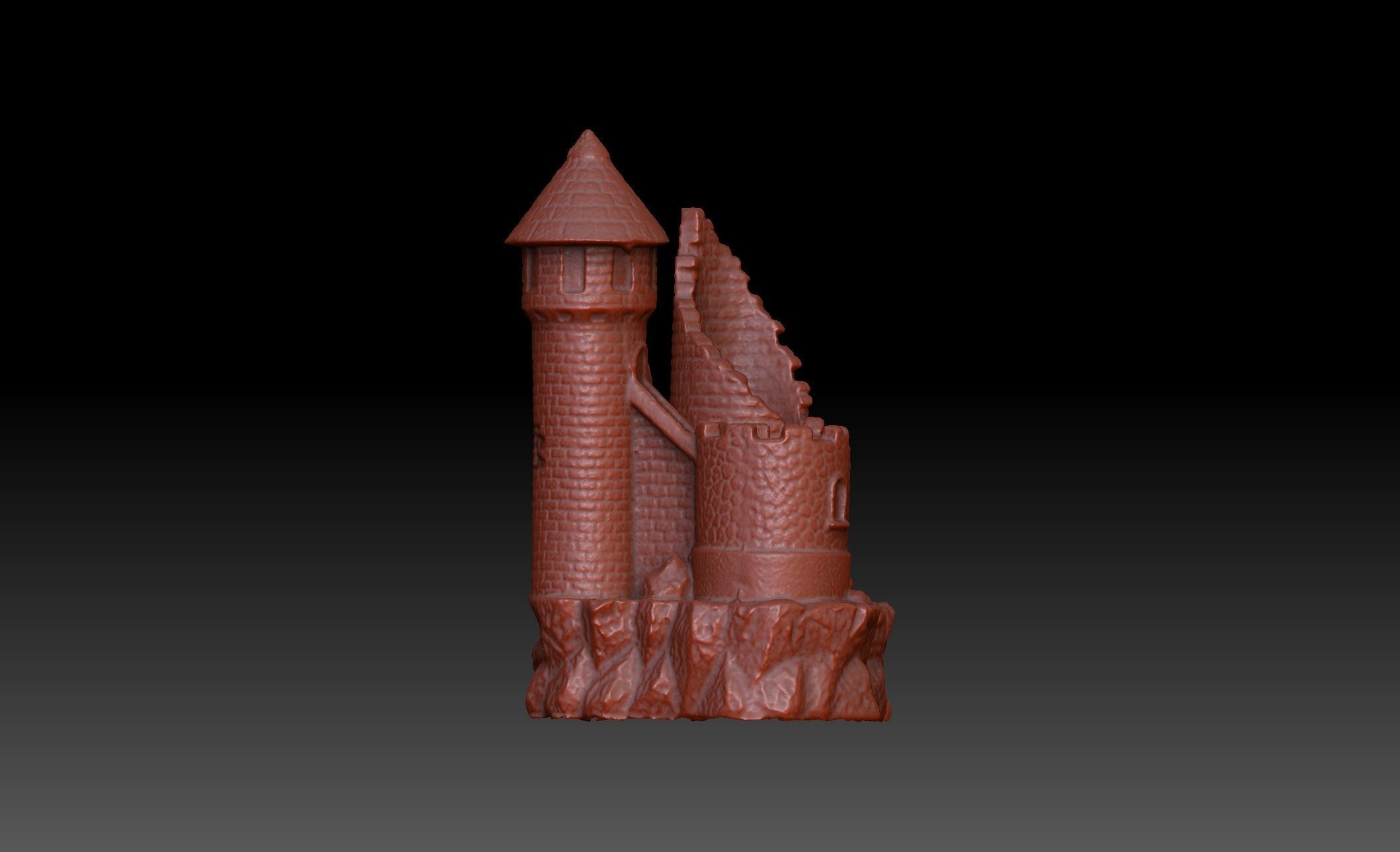 Fish Castle 3D model_11