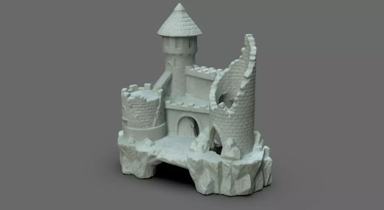Fish Castle 3D model_0