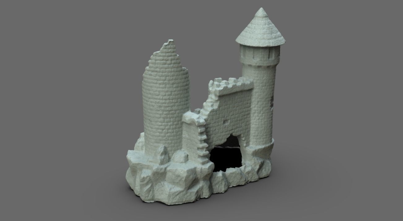 Fish Castle 3D model_2