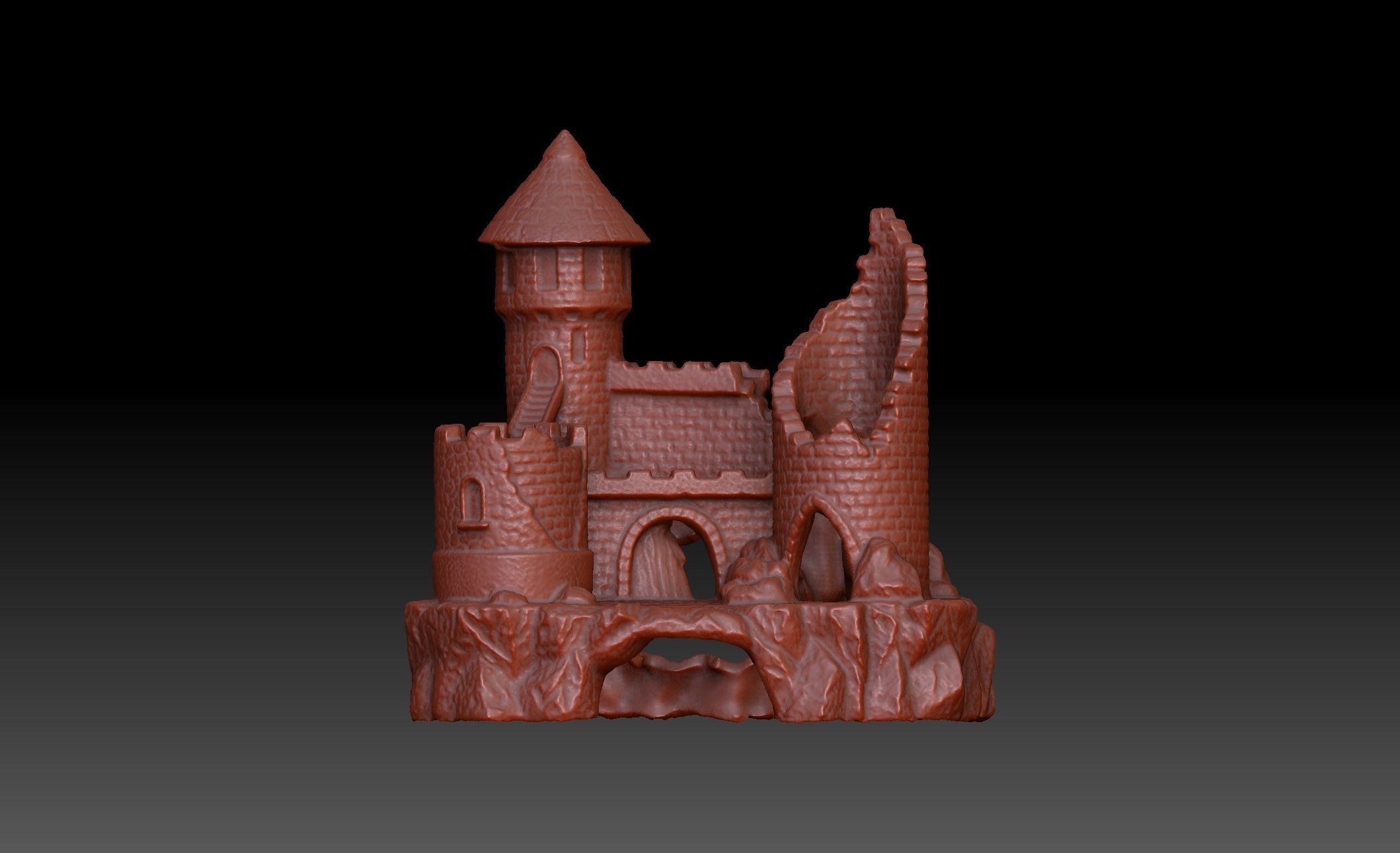 Fish Castle 3D model_12