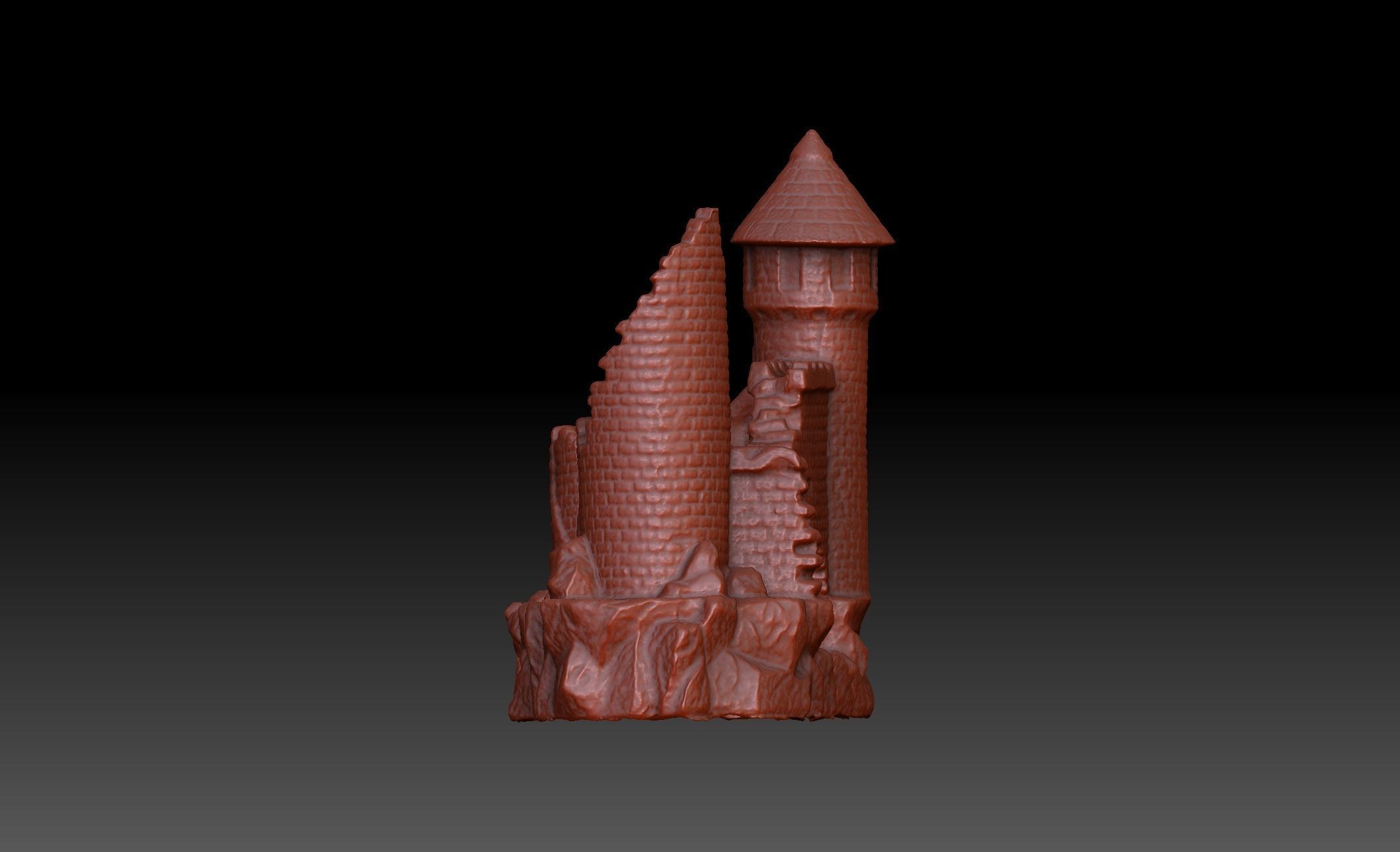 Fish Castle 3D model_9