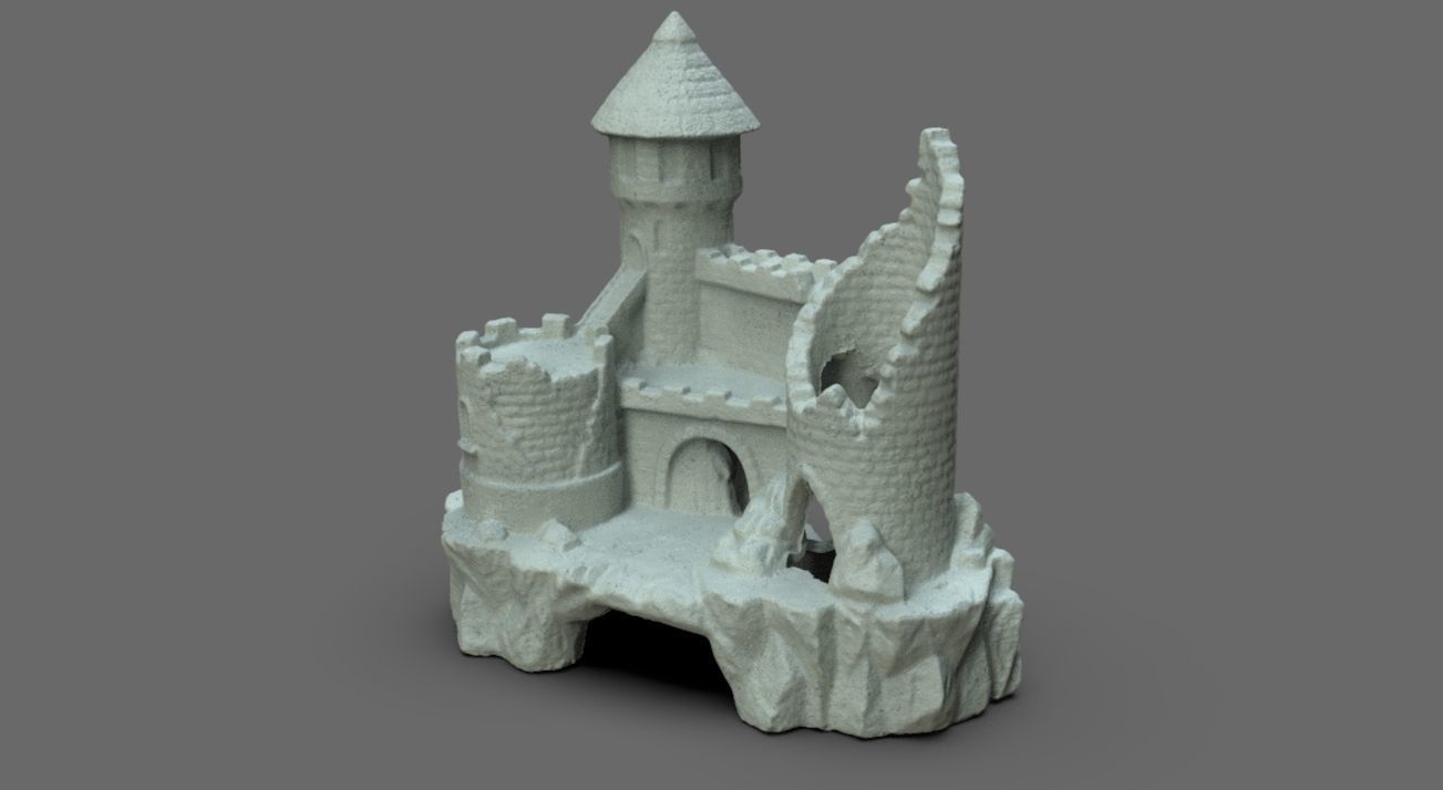 Fish Castle 3D model_7