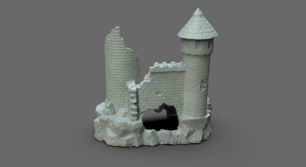 Fish Castle 3D model_3