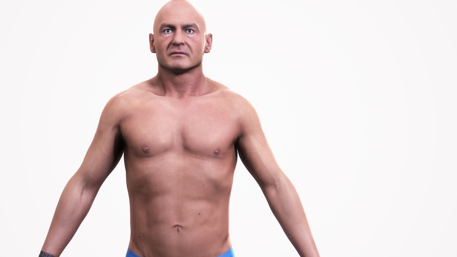 Human Man Scan - 184M Low-poly 3D model_3