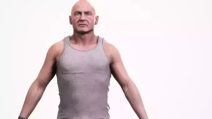 Human Man Scan - 184M Low-poly 3D model