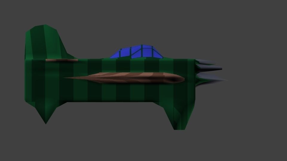 Fantasy Fighter Low-poly 3D model_5