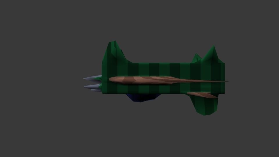 Fantasy Fighter Low-poly 3D model_8