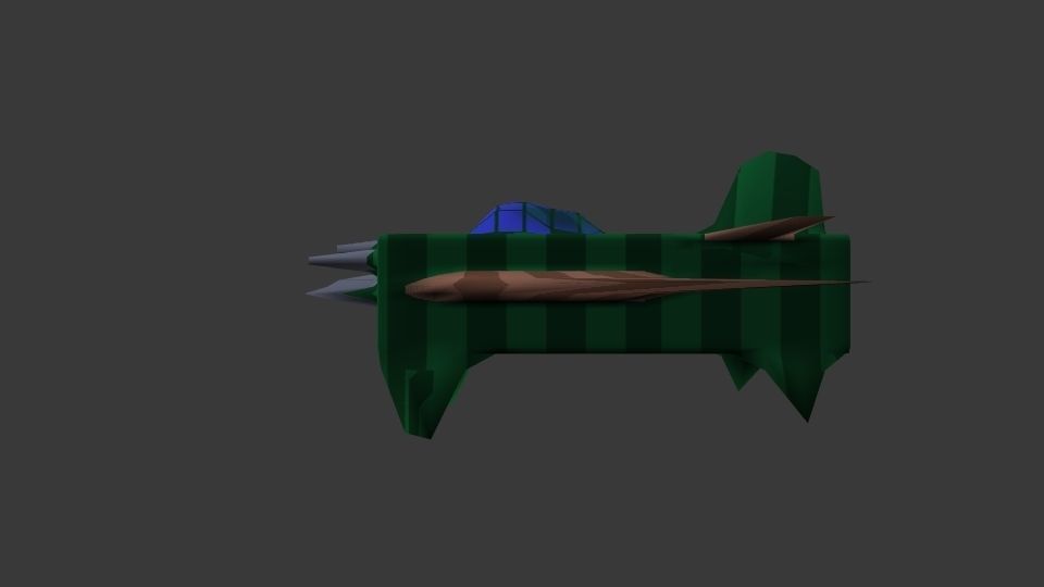 Fantasy Fighter Low-poly 3D model_9