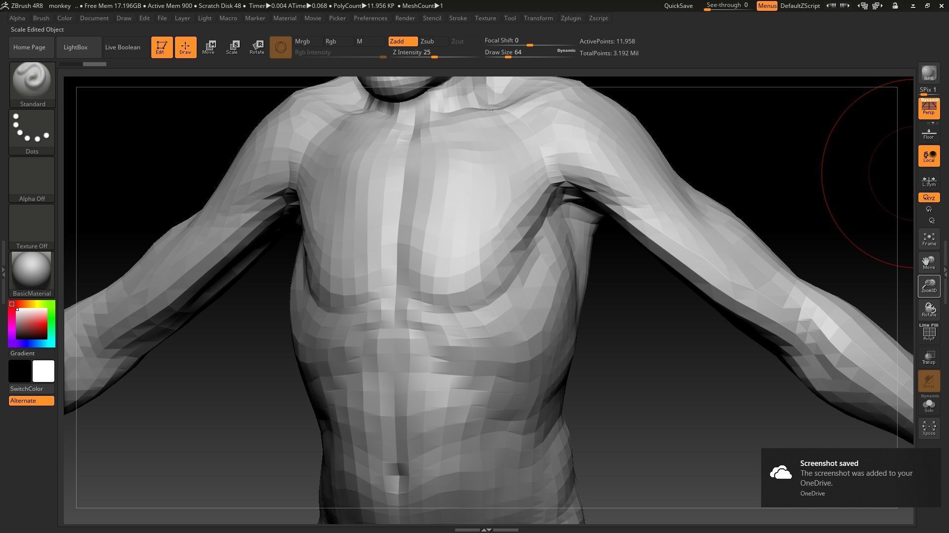 monkey low poly human body Low-poly 3D model_11