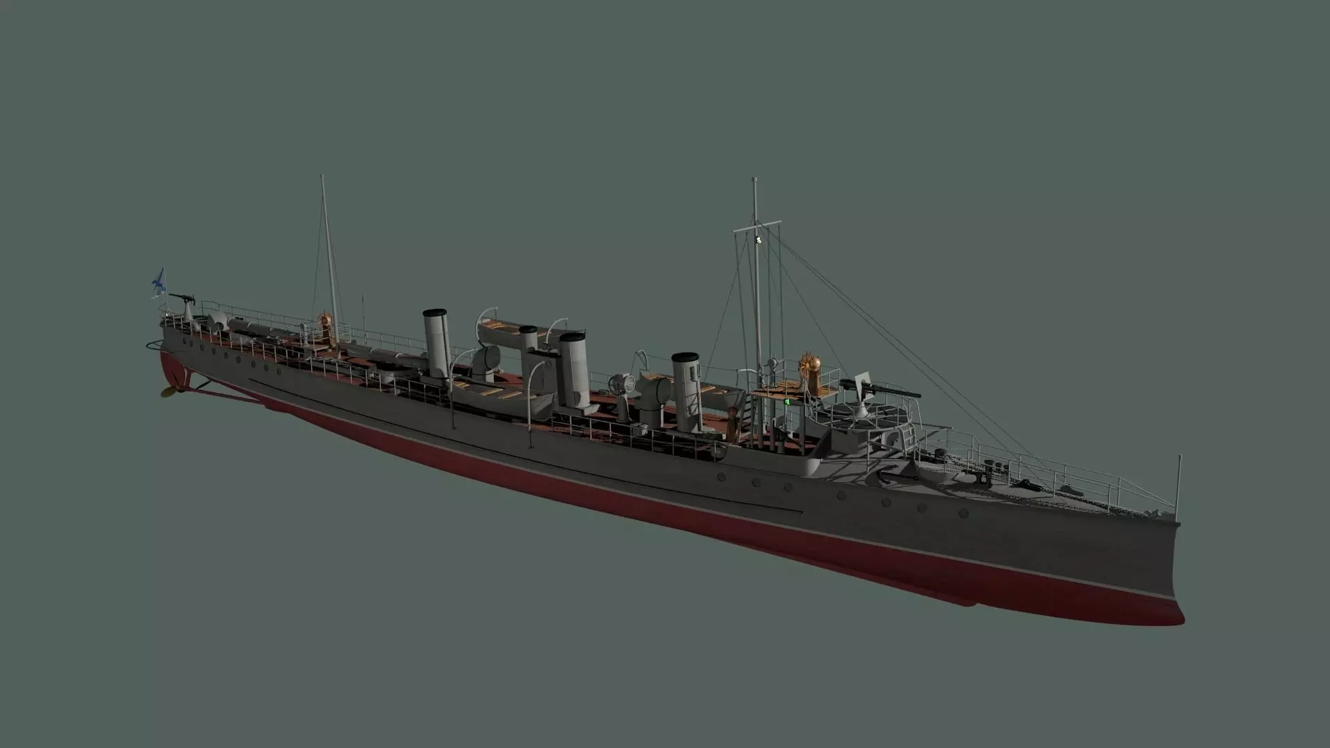 Destroyer Sokol 3D model_0
