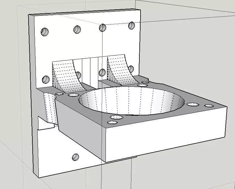 Anet A8 Diamond Hothead bracket 3D print model_0