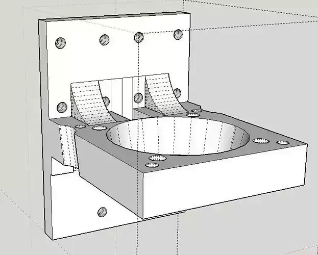 Anet A8 Diamond Hothead bracket 3D print model