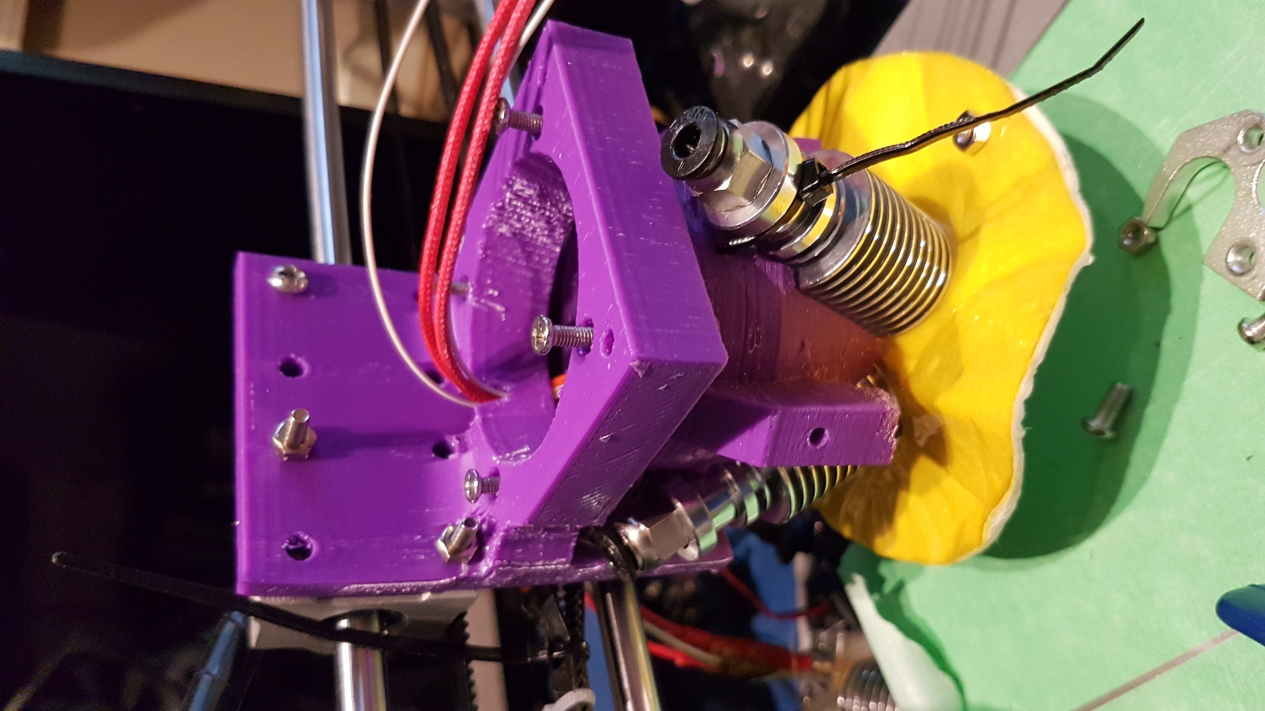 Anet A8 Diamond Hothead bracket 3D print model_1