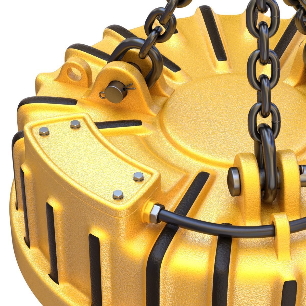 Electromagnetic Lifter with Hook 3D model_8