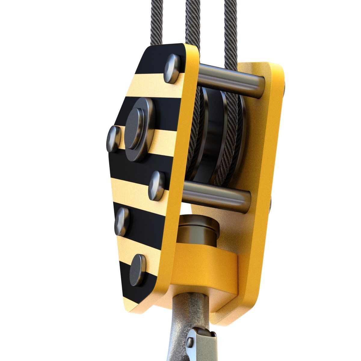 Electromagnetic Lifter with Hook 3D model_10