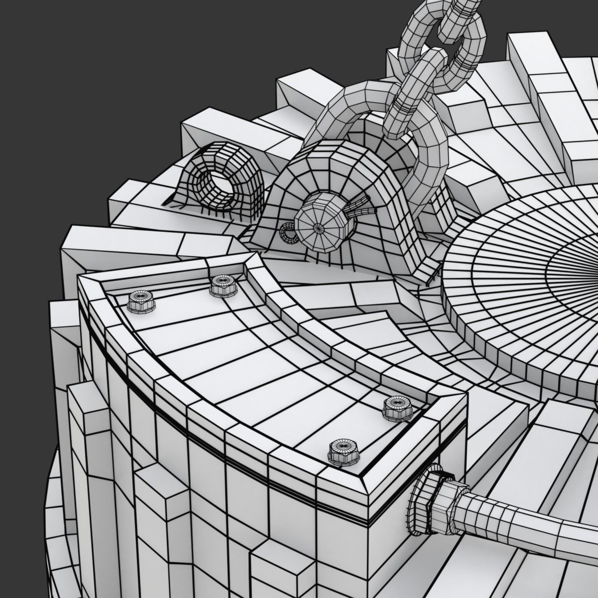 Electromagnetic Lifter with Hook 3D model_26