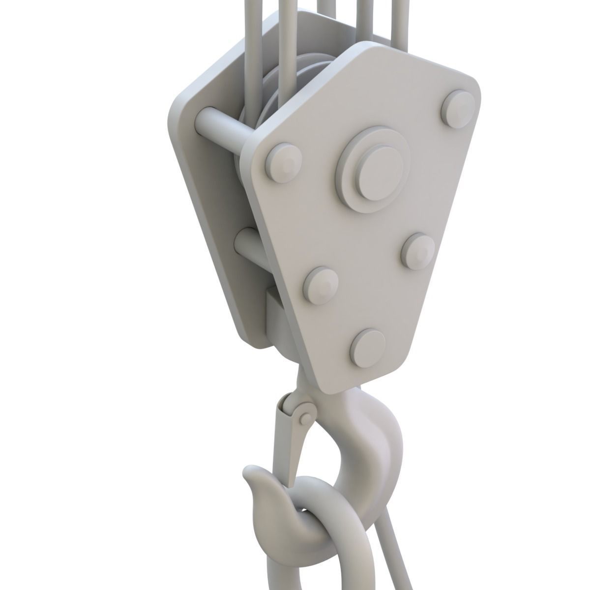 Electromagnetic Lifter with Hook 3D model_18