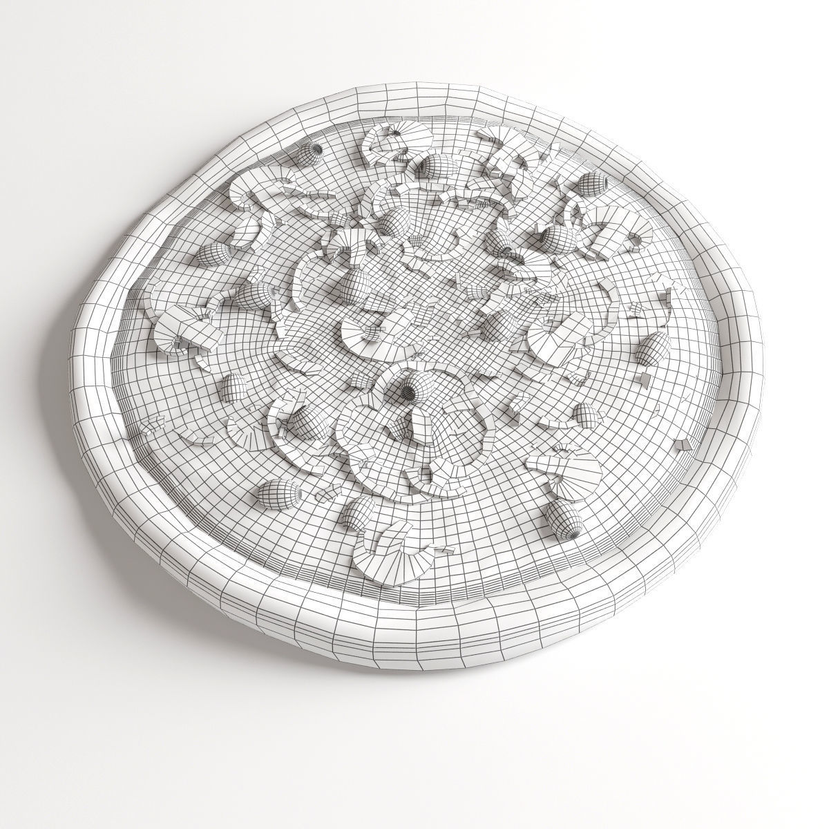 Burgers collection and pizza - FAST FOOD set 1 3D model_11