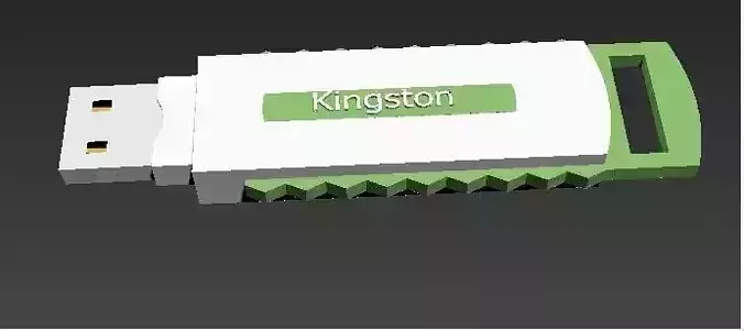 Usb key low poly