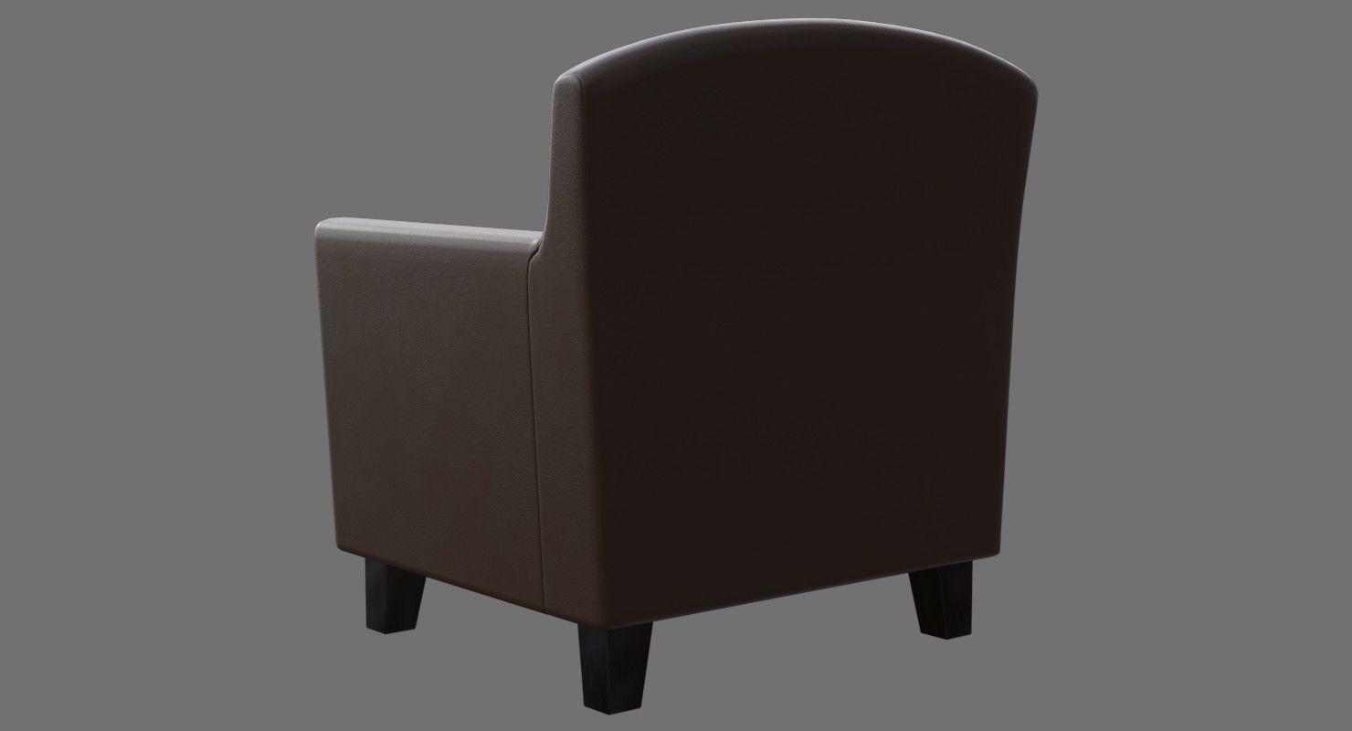 Chair 2B Low-poly 3D model_7
