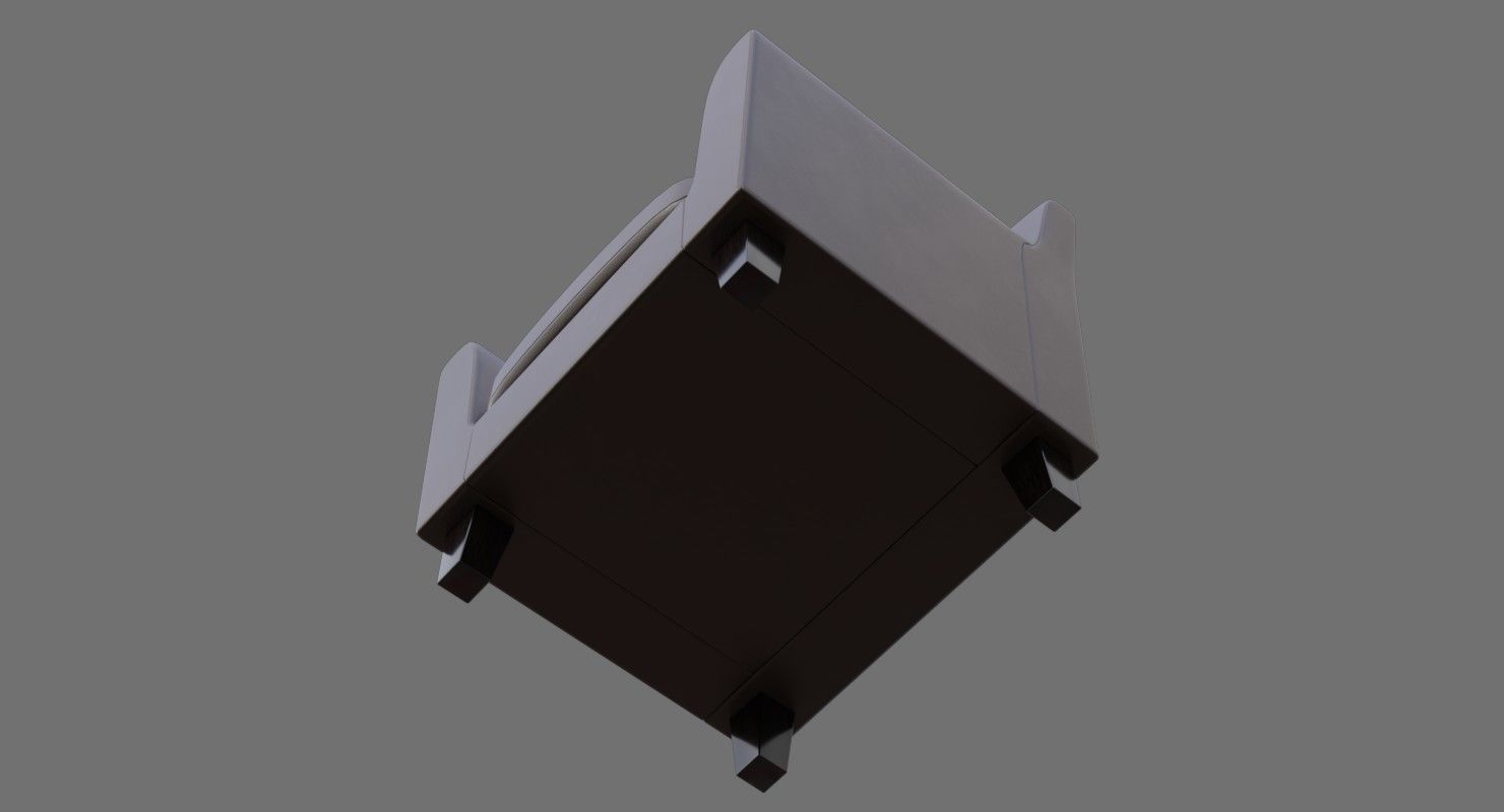 Chair 2B Low-poly 3D model_8