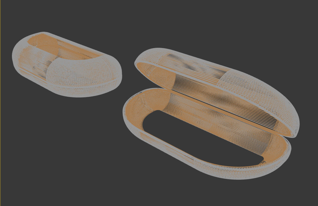 Glasses case 3D model_4