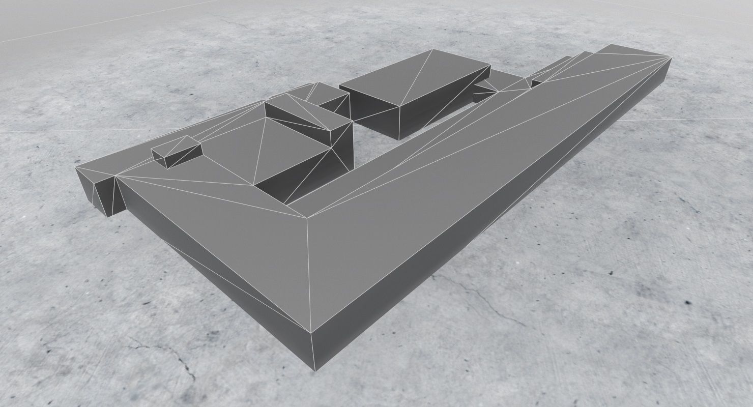LFMN Technical Building Low-poly 3D model_8