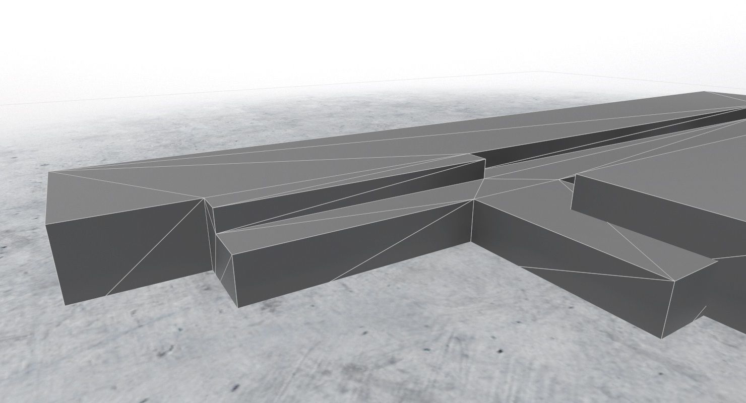 LFMN Technical Building Low-poly 3D model_7