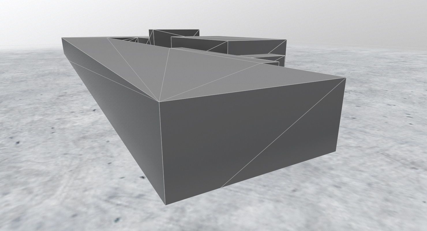 LFMN Technical Building Low-poly 3D model_9