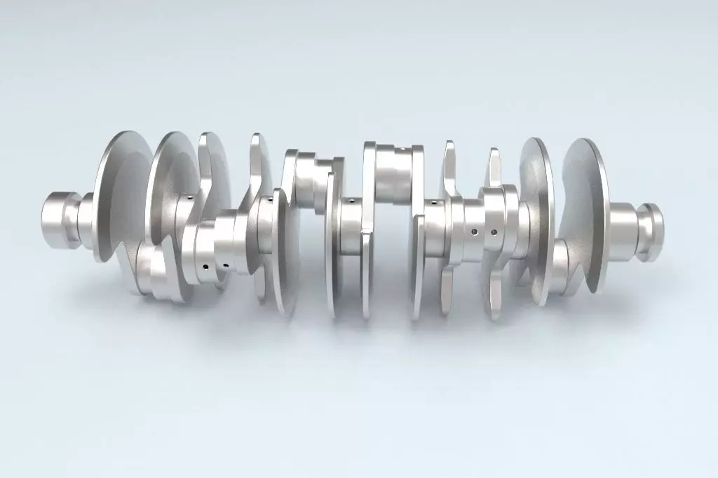 3D Printable Crankshaft 3D print model_0
