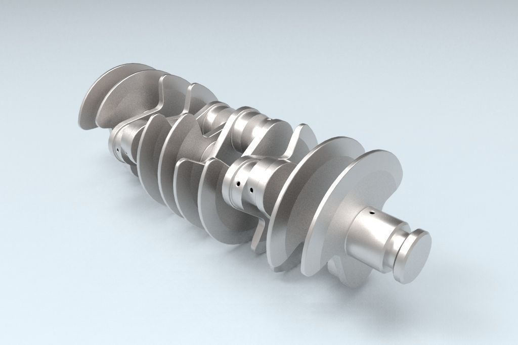 3D Printable Crankshaft 3D print model_1