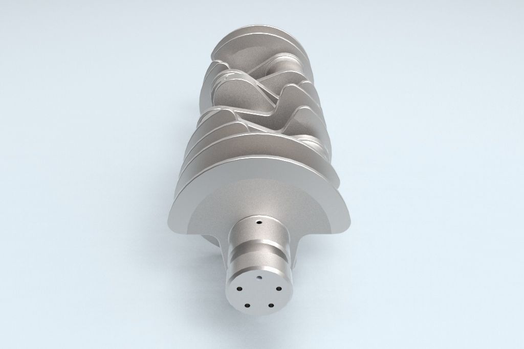 3D Printable Crankshaft 3D print model_2