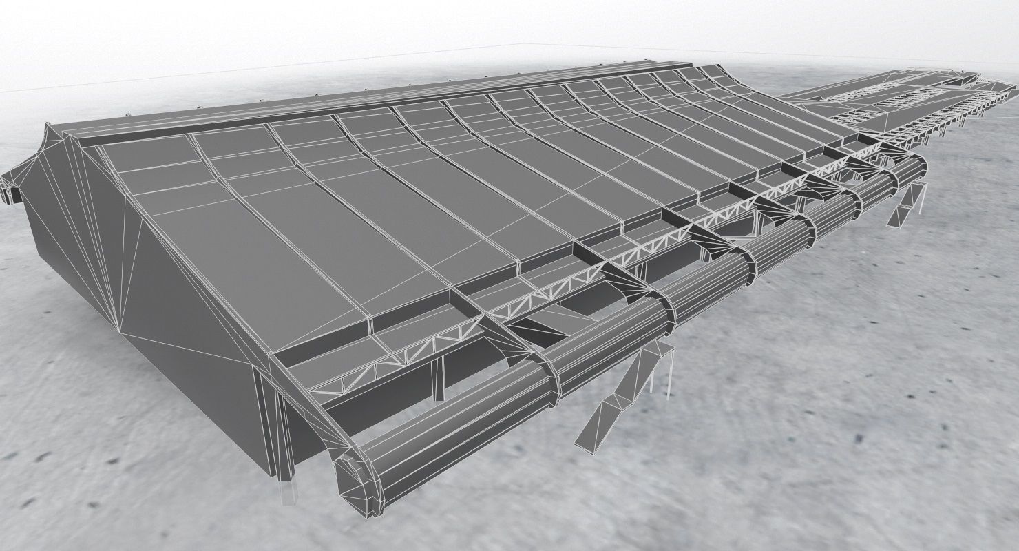 LFMN Terminal 1 Low-poly 3D model_13