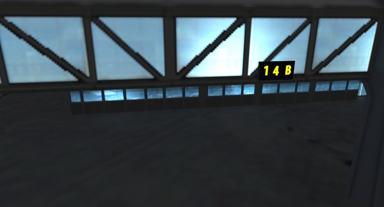 LFMN Terminal 1 Low-poly 3D model_12