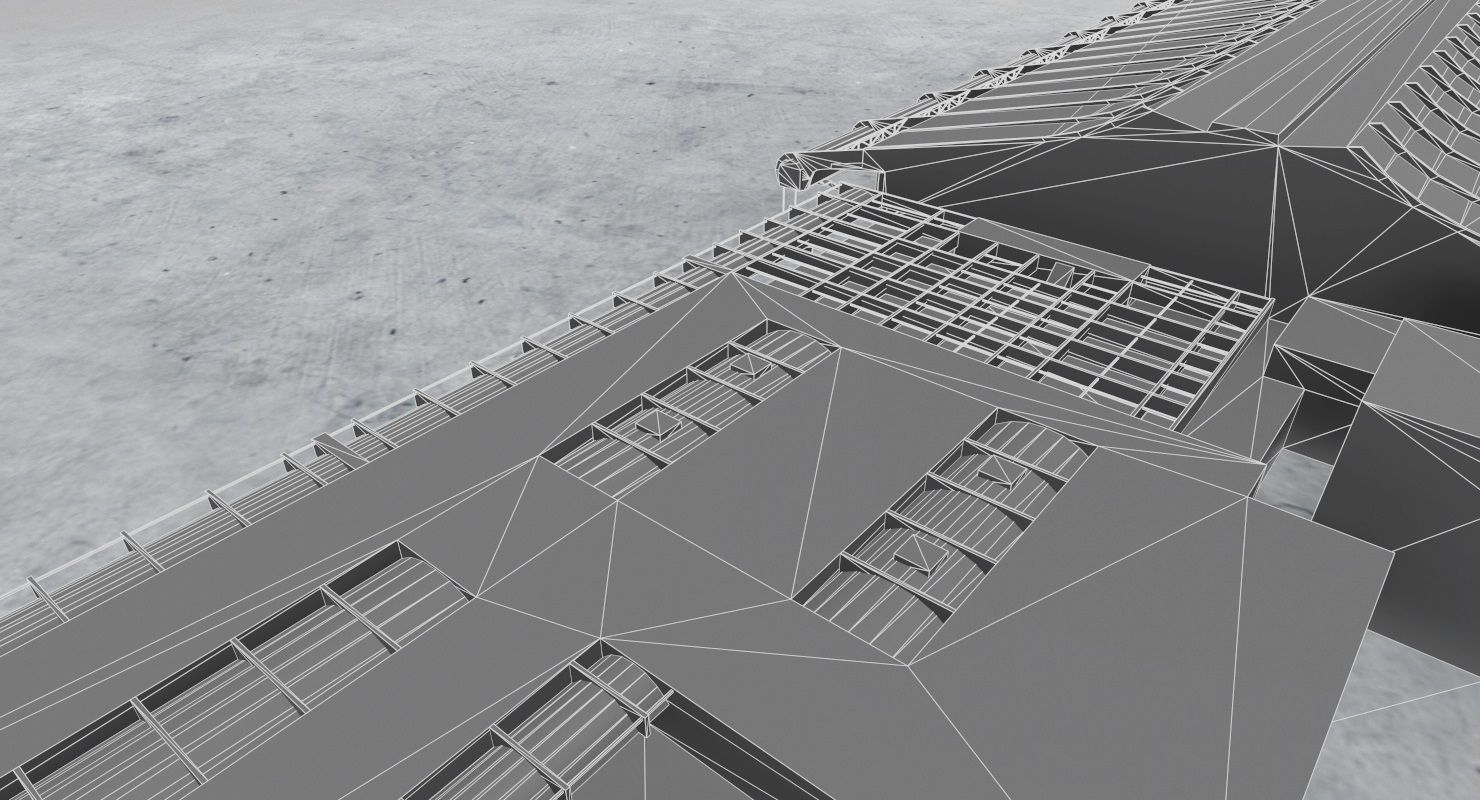 LFMN Terminal 1 Low-poly 3D model_16