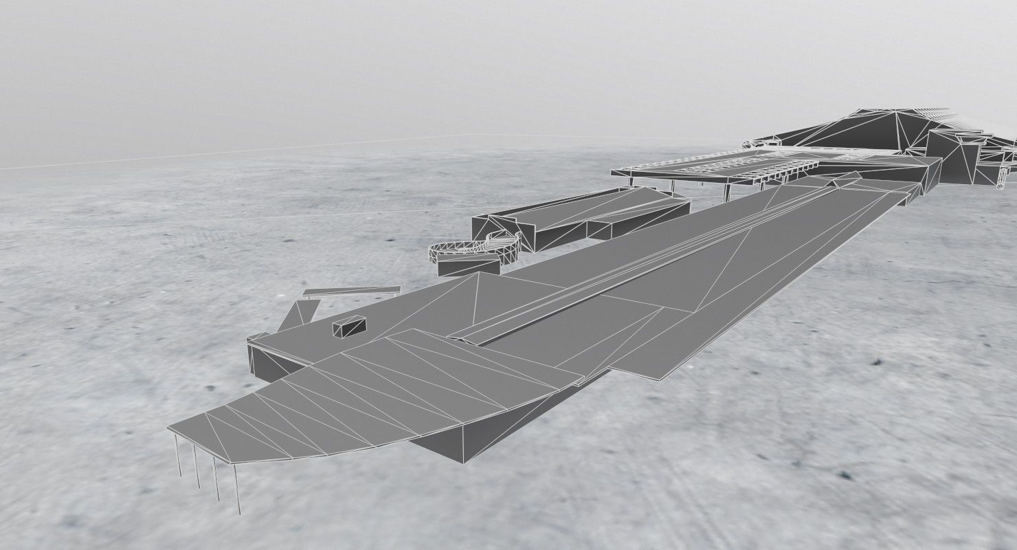 LFMN Terminal 1 Low-poly 3D model_18