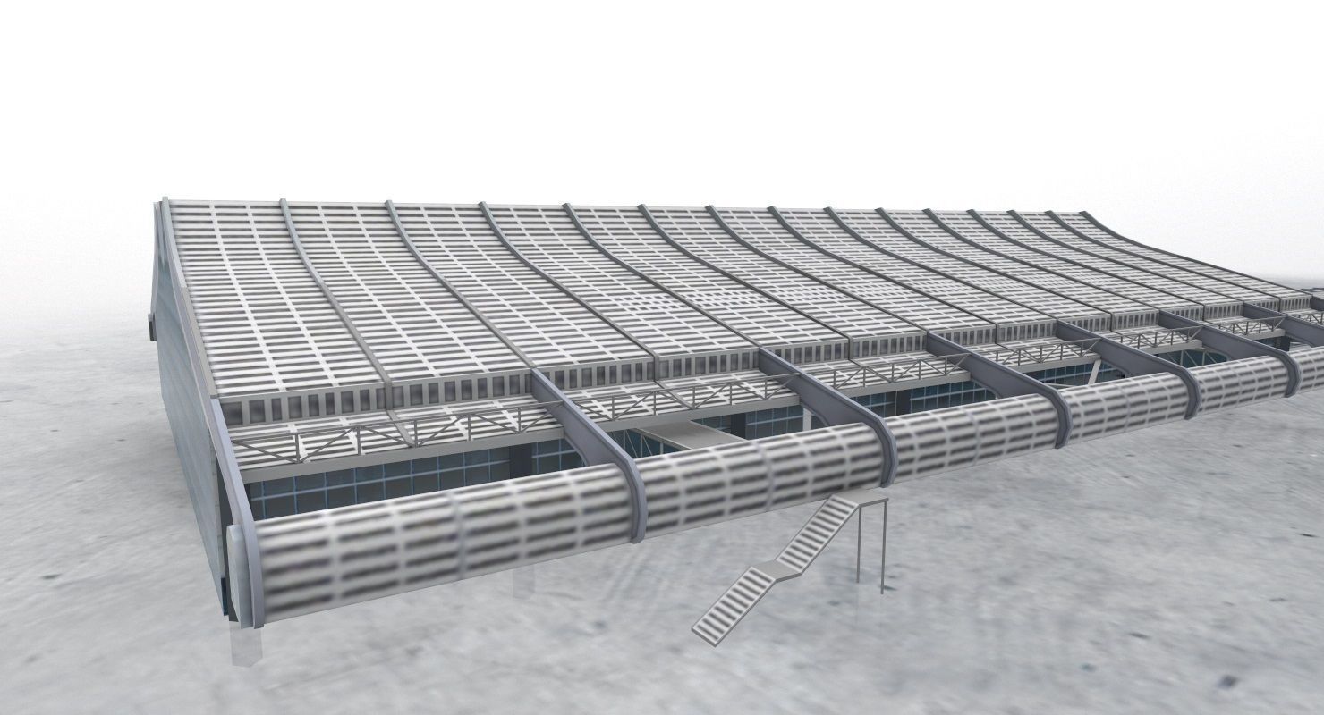 LFMN Terminal 1 Low-poly 3D model_6