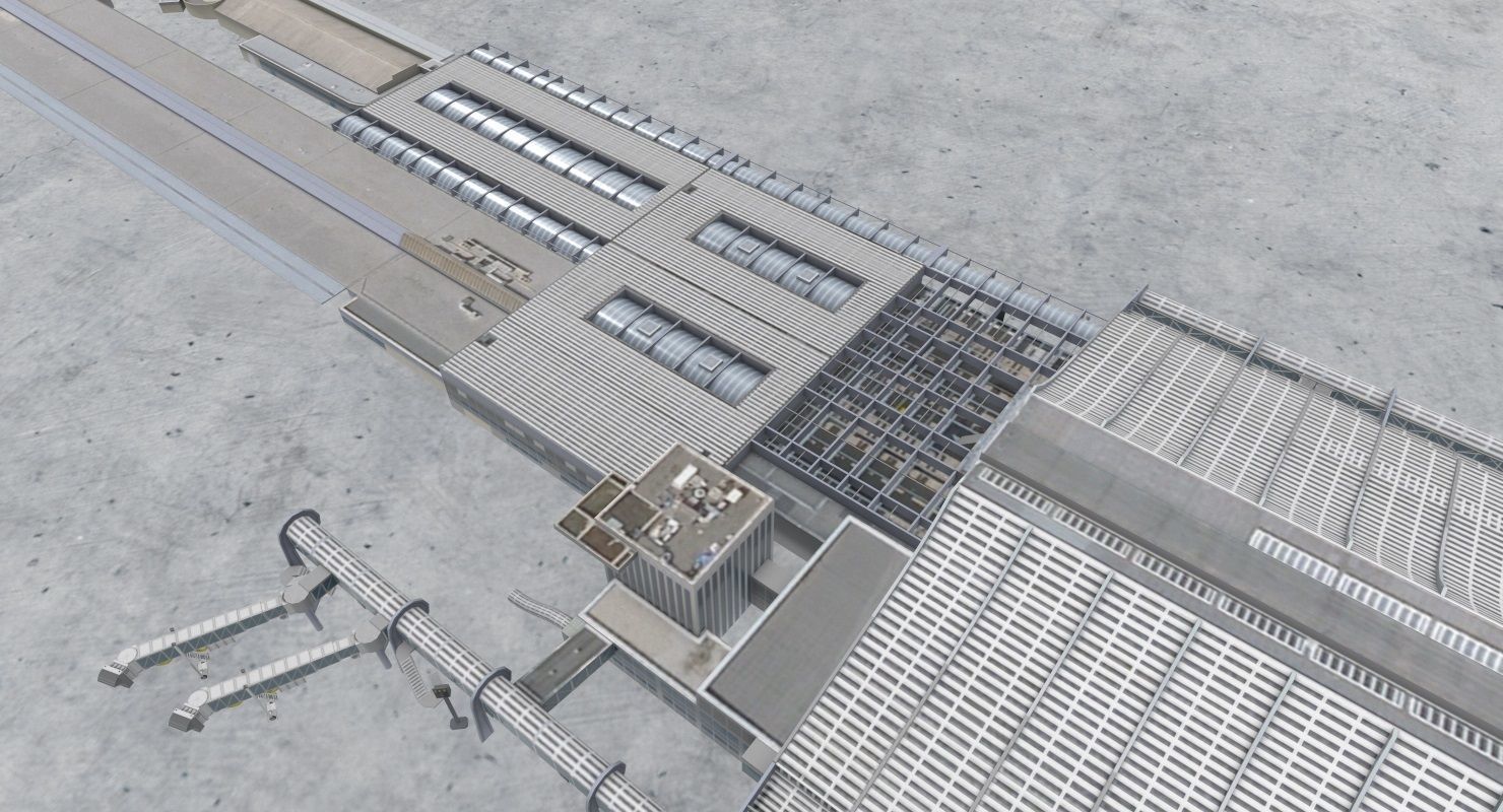 LFMN Terminal 1 Low-poly 3D model_8