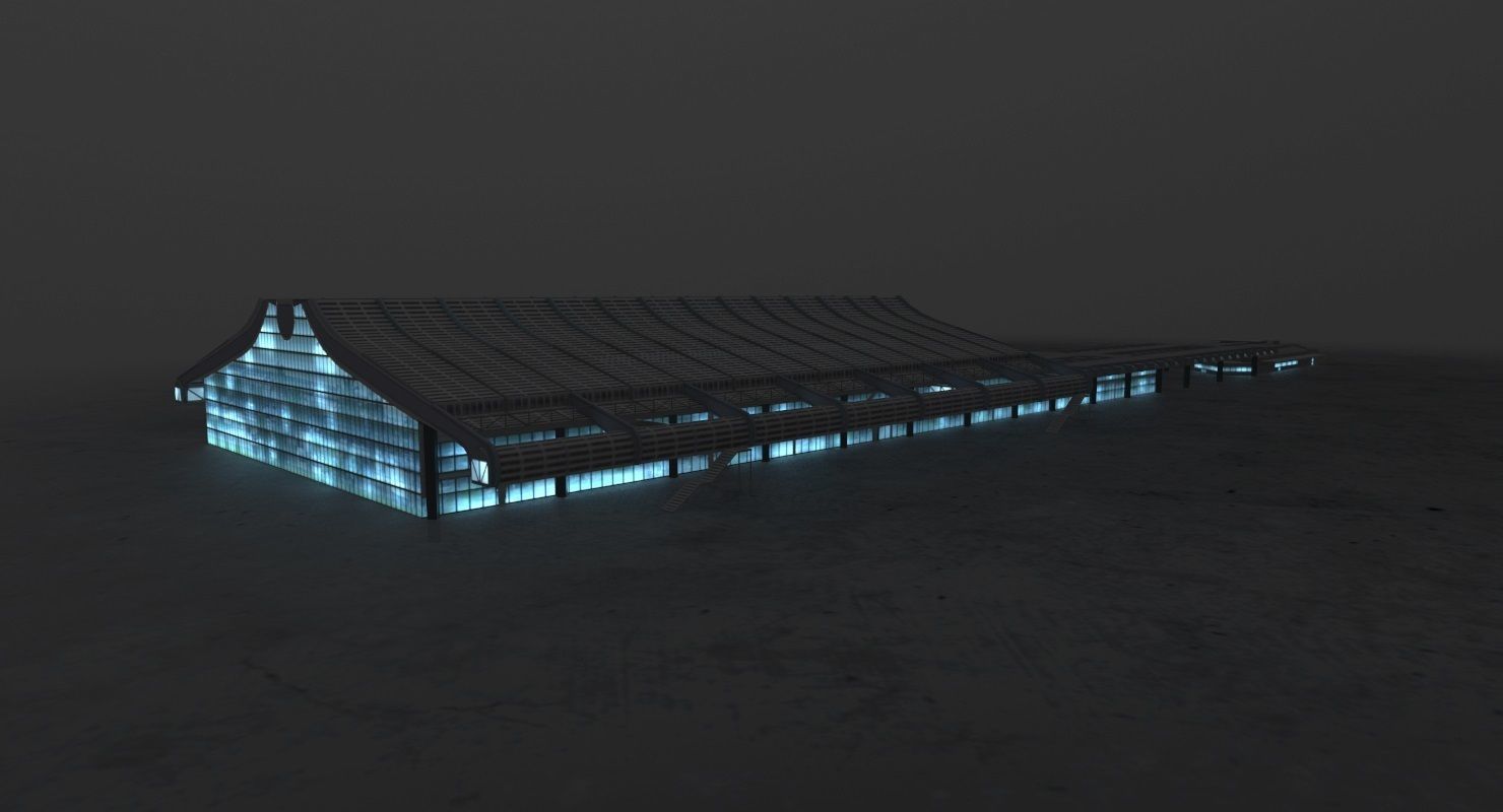 LFMN Terminal 1 Low-poly 3D model_11