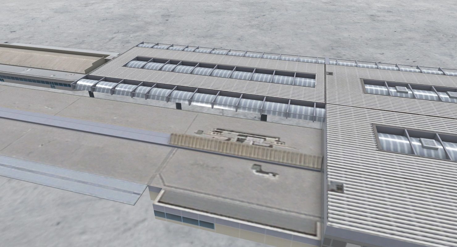 LFMN Terminal 1 Low-poly 3D model_4