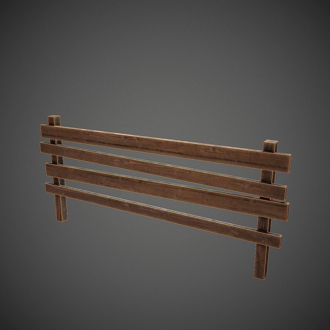 Western Props Pack Mobile Ready Low-poly 3D model_31