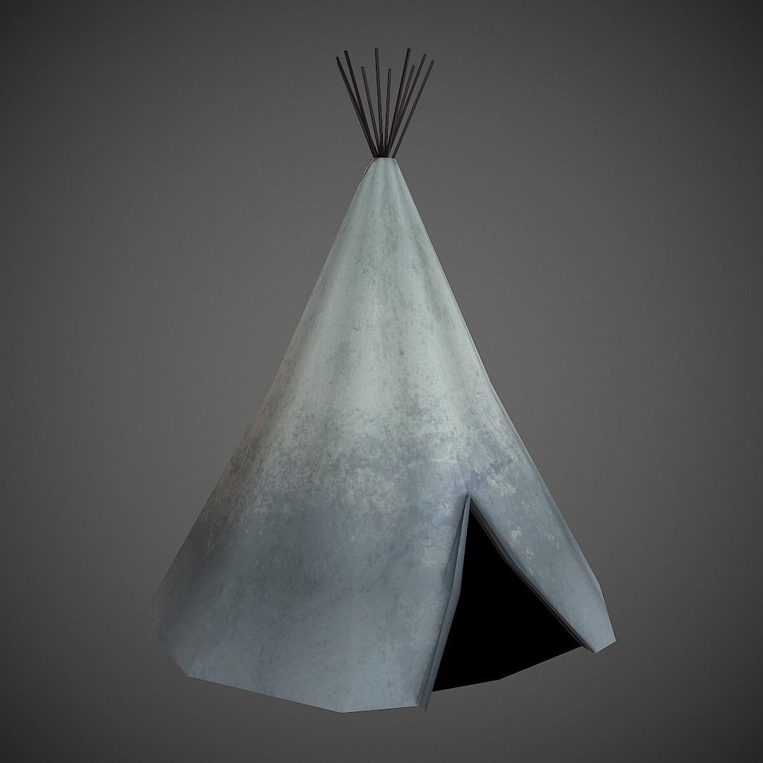 Western Props Pack Mobile Ready Low-poly 3D model_13