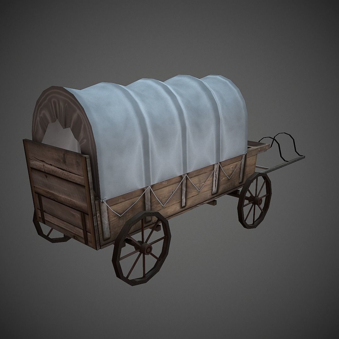 Western Props Pack Mobile Ready Low-poly 3D model_19