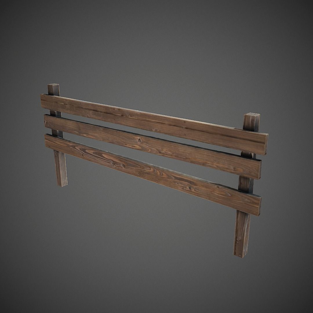 Western Props Pack Mobile Ready Low-poly 3D model_28