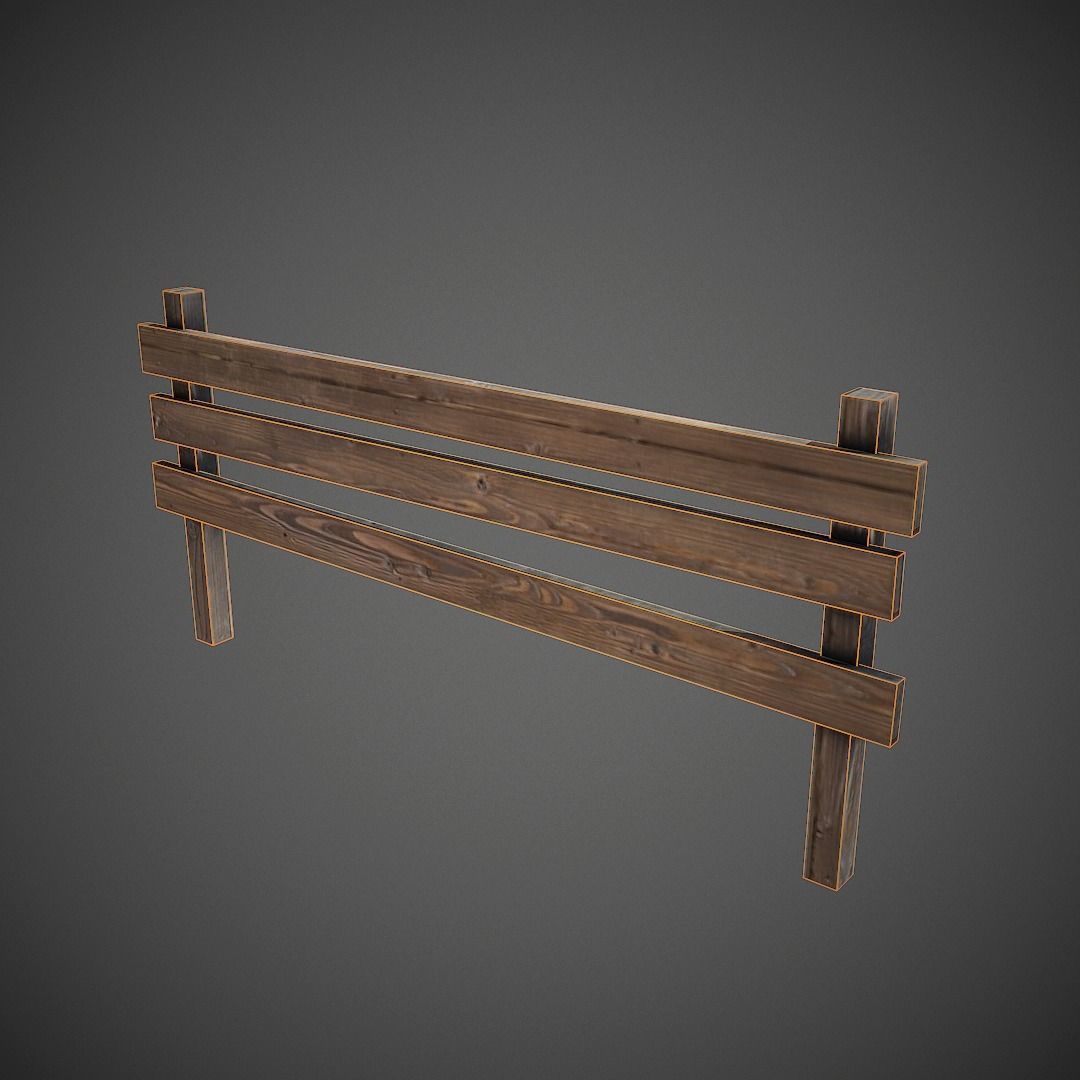 Western Props Pack Mobile Ready Low-poly 3D model_29