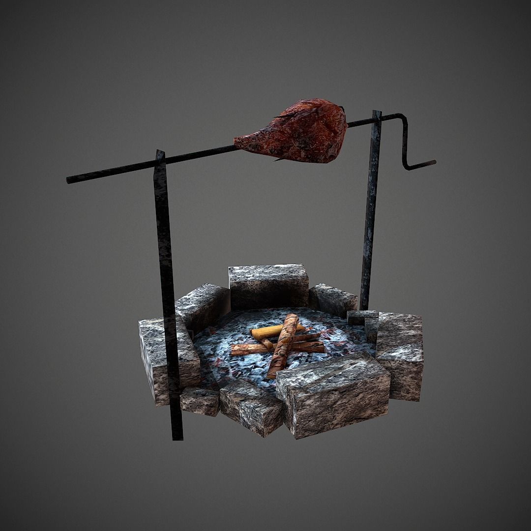 Western Props Pack Mobile Ready Low-poly 3D model_6