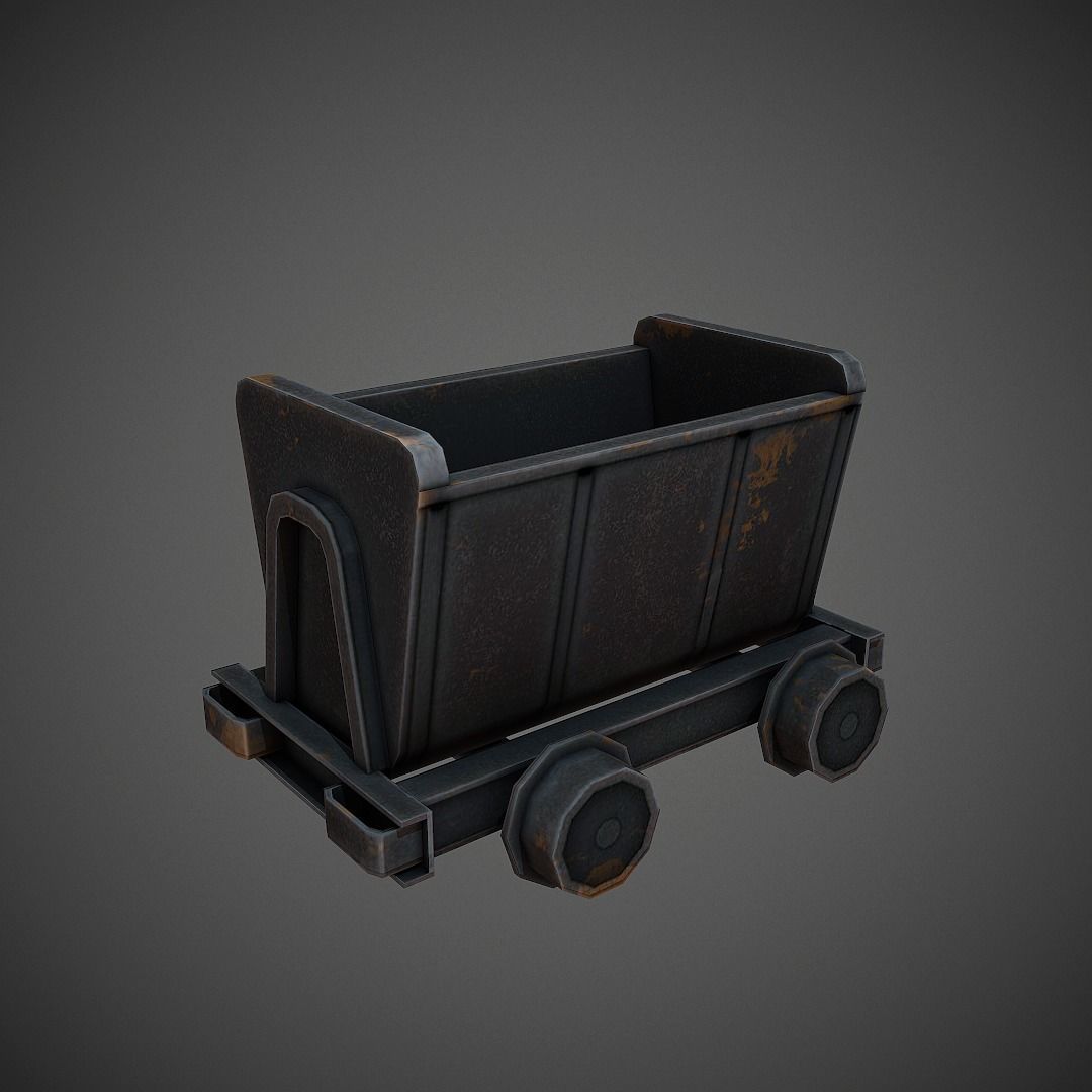 Western Props Pack Mobile Ready Low-poly 3D model_7