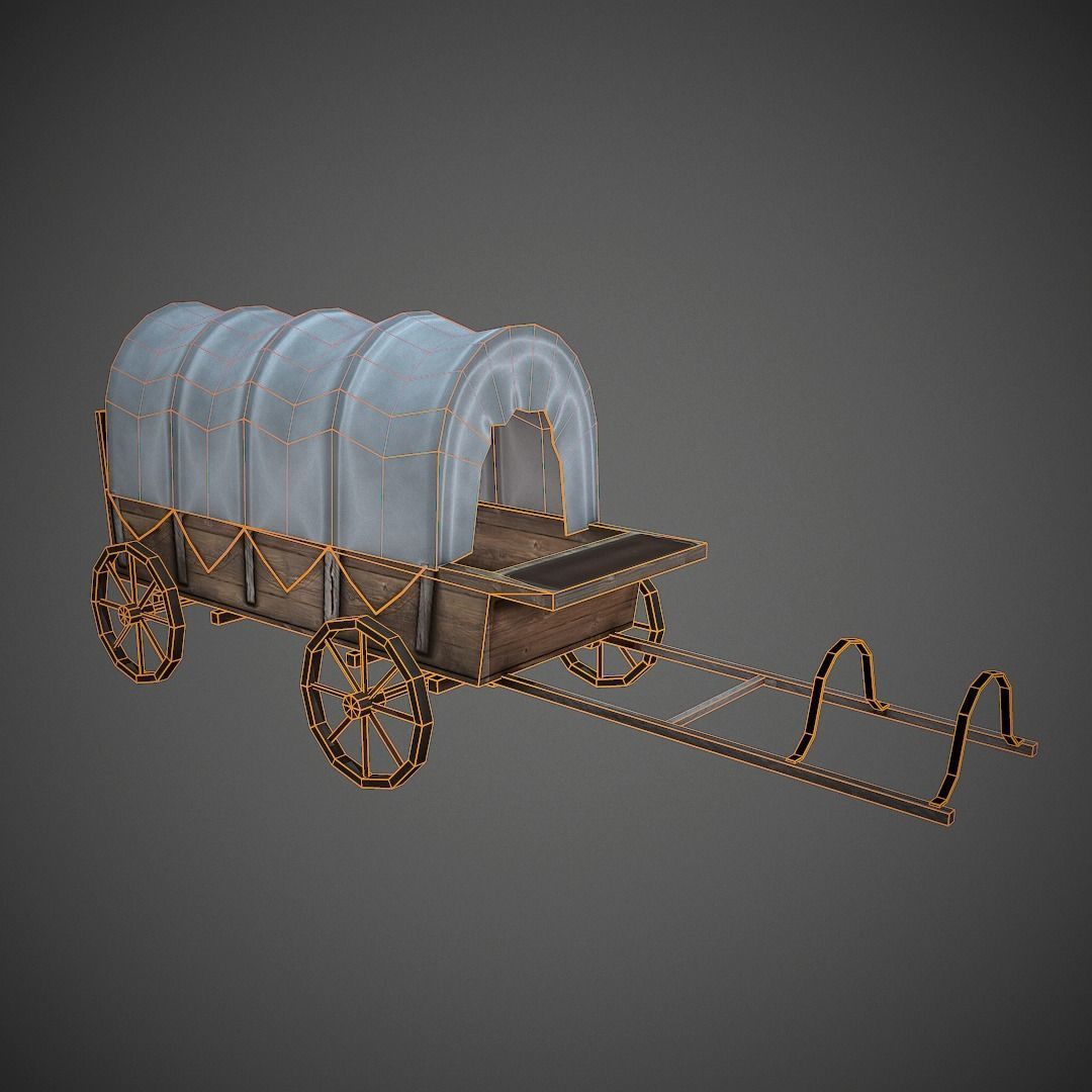 Western Props Pack Mobile Ready Low-poly 3D model_21